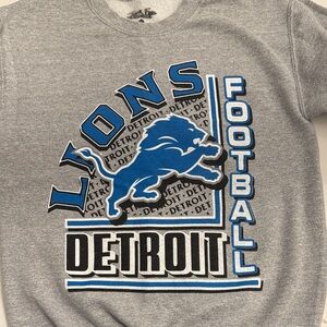 Junk Food Detroit Lions Gray Sweatshirt